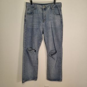 NWT Fashion Nova Bend The Rules Slouch Fit Distressed Jeans size 13